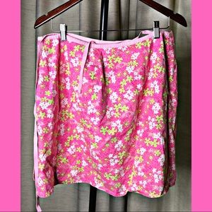 Lilly Pulitzer Reverse Wrap Skirt Loungin' Lions